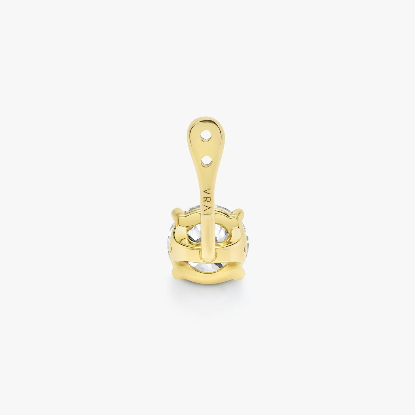 VRAI Solitaire Drop Ear Jacket | Round Brilliant | 14k | 18k Yellow Gold | Carat weight: 1/2